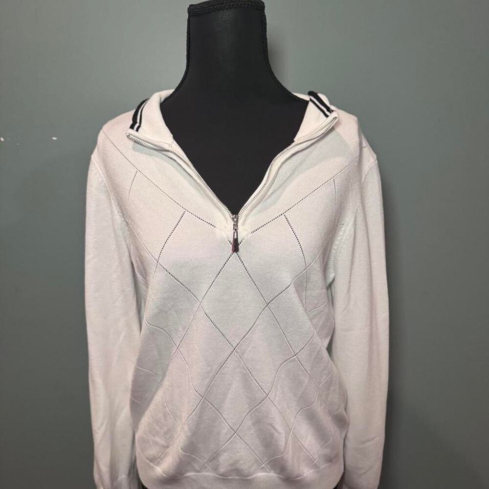 Jack smith white quarter zip